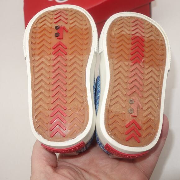 New See Kai Run Wyatt Blue Jersey Machine Washable Shoes Baby Toddler 4 - Picture 7 of 9